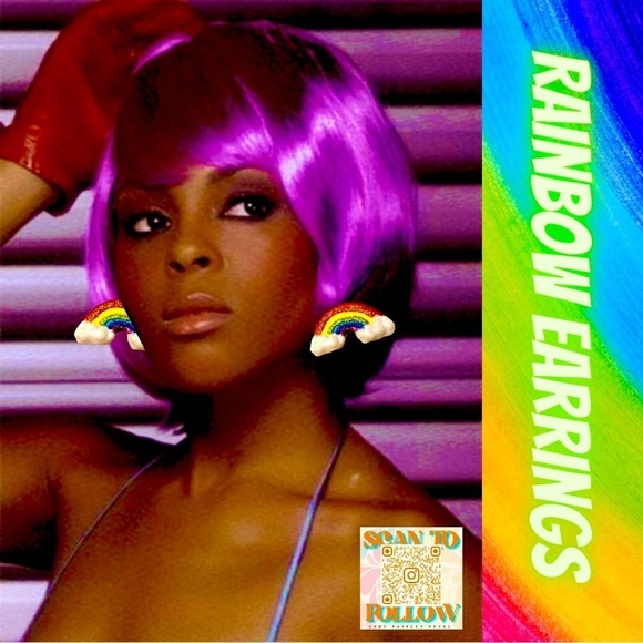 𝅺RAINBOW EARRINGS - Picture 1 of 4